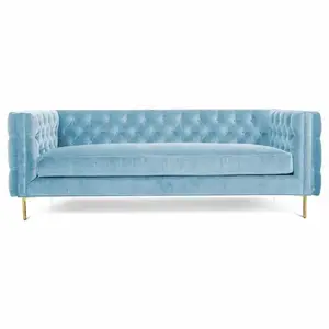 Đồ Nội Thất Theo Yêu Cầu Nước Mỹ Vải Nghệ Thuật Nút 3 Ghế Sofa