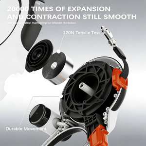 Guinzaglio Retrattile per Cani di Nuova Concezione Personalizzato - Guinzaglio per Animali di Taglia Grande con Luce LED Lampeggiante per Addestramento e Jogging all'Aperto - Product Image 2