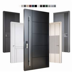 Portes de sécurité extérieures de haute qualité américaines, portes d'entrée intelligentes, portes de villa, portes d'entrée en aluminium coulé - Product Image 3