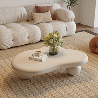 Nouvelle table basse de style crème nuage française, mobilier de salon moderne et minimaliste, design créatif, table basse moderne
