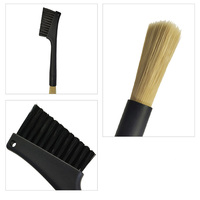 Brosse de nettoyage pour porte-filtre à café avec manche en bois, poils rigides, outil de nettoyage pour panier à expresso 54mm 58mm pour barista
