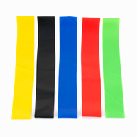 Set Avanzado de 5 Bandas Elásticas de Resistencia de TPE para Yoga, Fitness y Ejercicio en Casa o Viaje