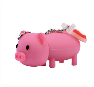 New dễ thương phim hoạt hình lợn Hot Bán Pen Drive 64GB USB2.0 U PVC đĩa 32GB 16GB 8GB 4GB Pig Shape USB Flash Drive - Product Image 3