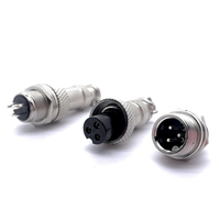 Connecteur Soulin Gx12 2-7 broches à câble verrouillable, type aviation, avec contacts en laiton pour systèmes automobiles et vidéo intelligents