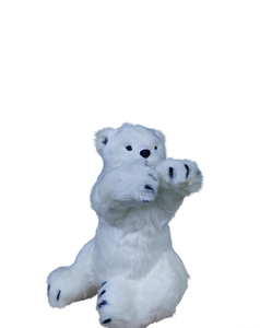 Ours polaire réaliste, jouet électrique <span class=keywords><strong>de</strong></span> haute simulation, cadeau <span class=keywords><strong>de</strong></span> Noël, motif réaliste, animal debout, carnaval - Product Image 4