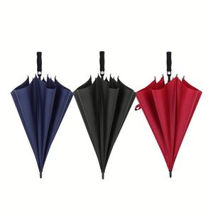 Parapluie de golf haut de gamme à tige droite en fibre, noir, rouge, bleu, idéal pour les cadeaux d'affaires - Product Image 2
