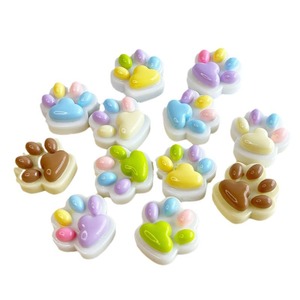 2025 gran oferta lindo luminoso DIY silicona multicolor forma de garra de gato 2,5 cm cuentas para funda de teléfono y accesorios para el cabello - Product Image 4