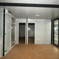 Casa Prefabricada Extensible para Terraza Exterior, Estándares Australianos, Apartamento de Dos Habitaciones, con Techo Impermeable