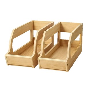 Wooden Can Storage Rack Solid Wood Stackable <b>Desktop</b> Organizer For Canned Food Beverage Kitchen Cabinet Organizers - Product Image 5