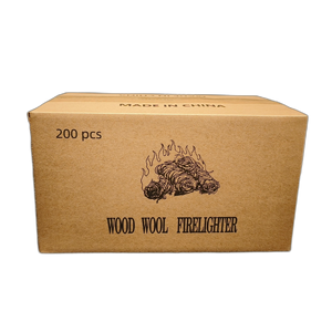 SUNICH Wood Wool <strong>Firelighter</strong> 200Pcs Waterproof Natural Fire Starter Stick with 8-10 Minute Burn for Indoor Outdoor Made in China - Product Image 2