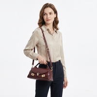 DEJURIOR 2026 Nouveaux Sacs à Main pour Femmes en Cuir PU Premium, Ensemble de Sacs 2-en-1 de Luxe avec Boucle Dorée, Sac à Bandoulière de Créateur