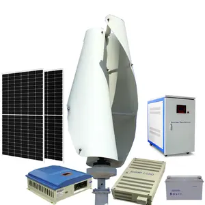 Persetujuan CE Generator turbin angin vertikal, 1kW hingga 10KW cocok untuk sistem hibrid surya angin