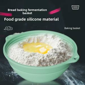 Panier de Fermentation Ovale Pliable en Silicone de Qualité Alimentaire, Meilleures Ventes, Kit de Démarrage <span class=keywords><strong>pour</strong></span> Pains au <span class=keywords><strong>Levain</strong></span> - Product Image 3