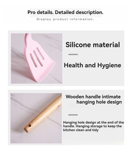 Set di 12 Utensili da Cucina in Silicone con Manico in Legno, <span class=keywords><strong>Accessori</strong></span> per la <span class=keywords><strong>Casa</strong></span> - Product Image 6