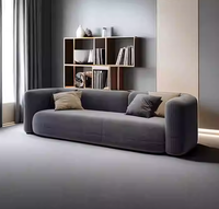 Canapé moderne minimaliste en tissu velours vert foncé, canapé modulaire pour salon, meubles de salon