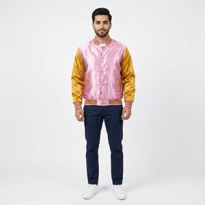 Wholesale Custom <b>Men's</b> Satin Varsity <b>Jacket</b> <b>for</b> <b>Baseball</b> Winter Season Letterman Satin CollegeBaseballjacket <b>for</b> <b>men</b> - Product Image 1