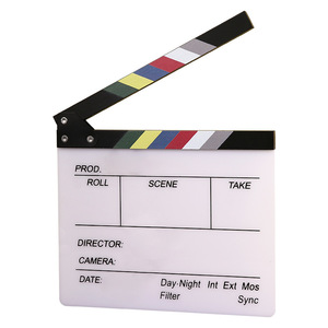 Master Gu Director Clapperboard - Set de accesorios de acrílico para cine, fotografía de ropa, manualidades y adornos (grande y pequeño) - Product Image 5