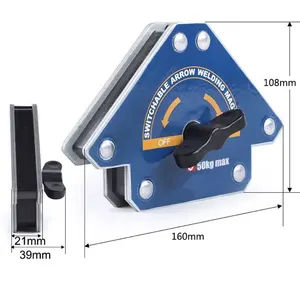 Angolo di fabbrica professionale 45 90 135 di grado supporto per saldatura magnetica su magnete per saldatura a freccia commutabile