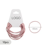 Lot de 10 bandes élastiques multicolores durables, accessoires, élastiques fins pour cheveux, élastiques pour queue de cheval, pour femmes, hommes et enfants.