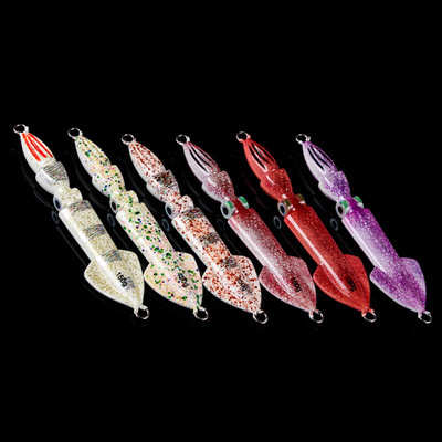 Lurekiller-señuelo de pesca jigging lento, calidad japonesa, efecto luminoso, 150g, forma de molde de calamar, plantilla de Metal