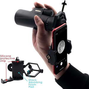 Adaptador básico <span class=keywords><strong>para</strong></span> teléfono inteligente, soporte universal <span class=keywords><strong>para</strong></span> adaptador de teléfono celular <span class=keywords><strong>para</strong></span> telescopio, <span class=keywords><strong>binoculares</strong></span>, monocular, microscopio - Product Image 6