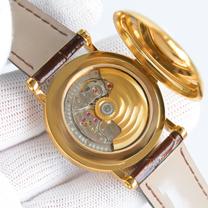 Version personnalisée, entièrement automatique, mécanique, motif gravé, surface miroir en saphir bleu, montre pour homme - Product Image 5