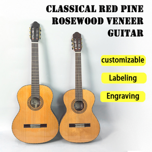 High-Quality 39 Inch Glossy Cutaway Acoustic Guitar with Red Cedar Top and Back - Product Image 2