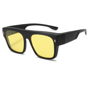 SPOEN Polarized Sunglasses Rectangle Full Rim UV400 Men Driving Fashion <b>Eyewear</b> - Product Image 4