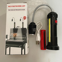 Hot T6 COB lampe d'inspection USB charge plongée lampe de poche aimant lampe de travail corps en aluminium ampoule LED pour Camping BBQ veilleuse