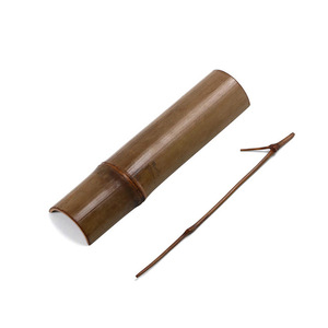 Ensemble de cuillères à thé en bambou vert, faites à la main, trois pièces, accessoires pour cérémonie du thé - Product Image 5