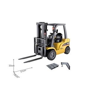 Huina 1/10 Scale 8ช่องสัญญาณรีโมทคอนโทรลรถยกวิศวกรรมชาร์จไฟฟ้า2.4GHZ RC Excavator Toy - Product Image 2