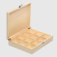 Caisse de rangement en bambou fabriqué à la main de qualité supérieure Boîte à thé en bois verni en relief pour la collection des amateurs de thé en gros disponible