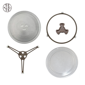Plato Giratorio de Vidrio para <span class=keywords><strong>Horno</strong></span> de <span class=keywords><strong>Microondas</strong></span>, Resistente al Calor, Apto para Lavavajillas, Repuesto de 245 mm, Bandeja de Vidrio Resistente al Calor - Product Image 4