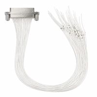 Connecteur aviation femelle à souder 37 broches J30J-37ZKL anti-vibration à connexion stable pour instruments de test aérospatiaux de précision