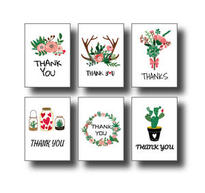 Venta al por mayor nota Floral tarjetas 36 <span class=keywords><strong>paquetes</strong></span> gracias tarjeta establece con sobres - Product Image 2