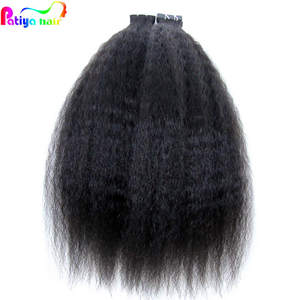 100g 40pcs Alibaba Online-Shopping Rohes menschliches Haar Verworrenes glattes Klebeband in Verlängerung Unsichtbarer Kleber Yaki Tape Haar verlängerungen - Product Image 4