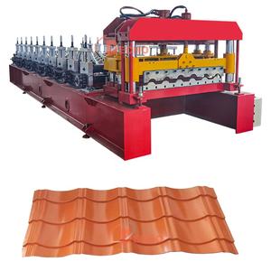 Macchina per la formatura del rotolo di mattonelle a parete vetrata a freddo ondulata per il profilo del tetto - Product Image 1