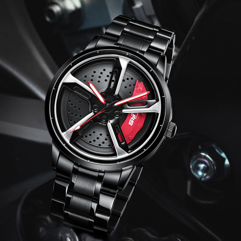 Men's Luxury Stainless Steel Sports Car Quartz Watch - Water