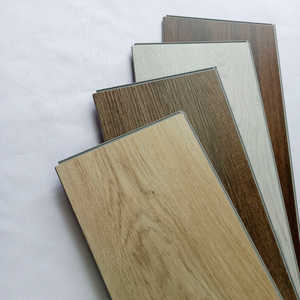 Meilleur prix imprimé sur mesure Luxe 6 "x 38" Motifs tissés en relief en bois 102% Vierge Hôtel Noyau rigide SPC Revêtement de sol en plastique - Product Image 4