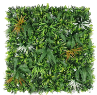 Panneau mural en herbe artificielle verte en plastique 100x100cm, ignifuge, pour décoration d'anniversaire, intérieur, extérieur, jardin, paysage, toile de fond