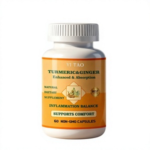 Cápsulas de Curcumina de Marca Privada OEM/ODM, Extracto de Cúrcuma, Soporte Inmunológico y para las Articulaciones, Antioxidante Natural, Venta al Por Mayor, MOQ Bajo de 50 Piezas - Product Image 1
