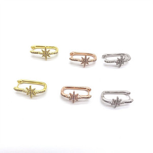Pendientes Huggie con Incrustaciones de Circonio, Joyería para Uso Diario, Estilos en Oro, Plata y Oro Rosa - Product Image 5