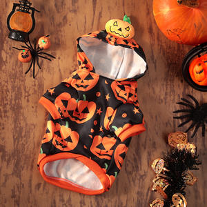 2025 Halloween nueva ropa para mascotas trajes fiesta de Halloween suministros perro gato calabaza Sudadera con capucha - Product Image 2