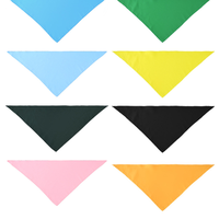 Bandanas personnalisées pour chats et chiens, écologiques, en polyester et coton, couleur unie, imprimées, foulards triangulaires pour animaux de compagnie