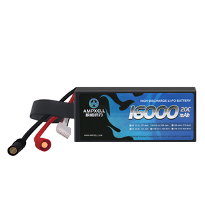 Batería de Polímero de Litio AMPXELL de Alta Calidad, 16000mAh, 22.2V, 6S, para Drones Agrícolas UAV, Alta Tasa de Descarga 20C, MAB-16A022B05 1600 - Product Image 2