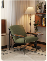 Fauteuil de salon confortable de style rétro, fauteuil individuel pour le salon, meubles de maison