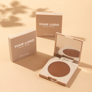 Vegan 4 màu sắc talc-miễn phí mượt mịn ép bột Bronzer biểu tượng tùy chỉnh Bronzer Palette tự nhiên Matte đường viền Palette - Product Image 1