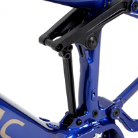 Cadre de suspension complet en alliage d'aluminium, cadre de vélo électrique à double suspension pour moteur bafang, nouveau design 2022