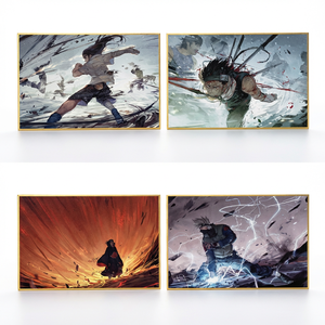 DLCustom Tavola Artistica Ninja 'Canto del Vento Primaverile' Anime Shikishi Board in Acrilico Pressato con Lamina d'Oro, Collezione Manga, Decorazione Murale - Product Image 2