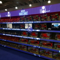 Pantalla LED Ultrafina para Estantes, Pantalla Publicitaria LED de Borde Estrecho para Exhibición de Productos en Comercios Minoristas